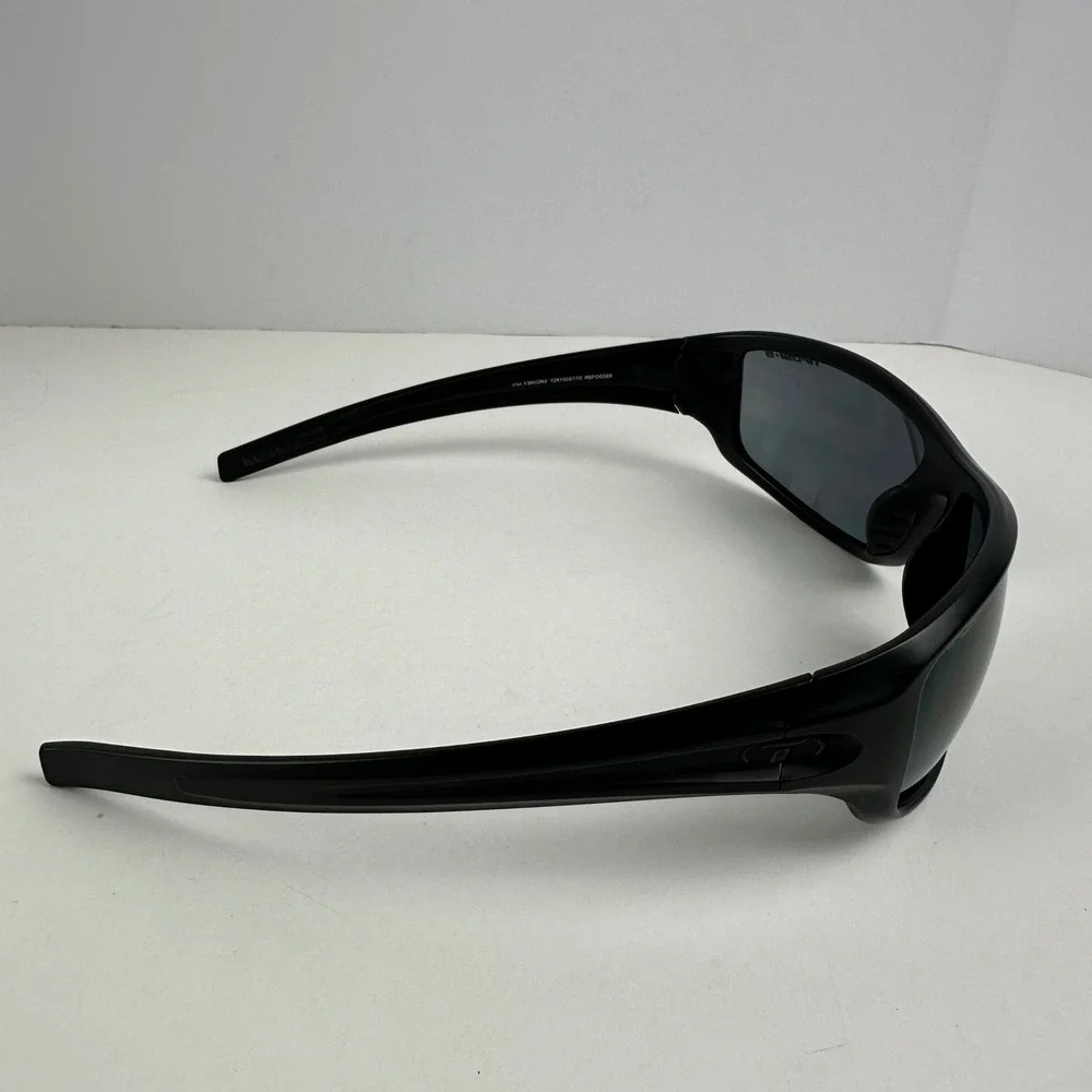 Tifosi Bronx Sunglasses Matte Black Wrap Sport Safety Glasses Z87+ Case Pouch